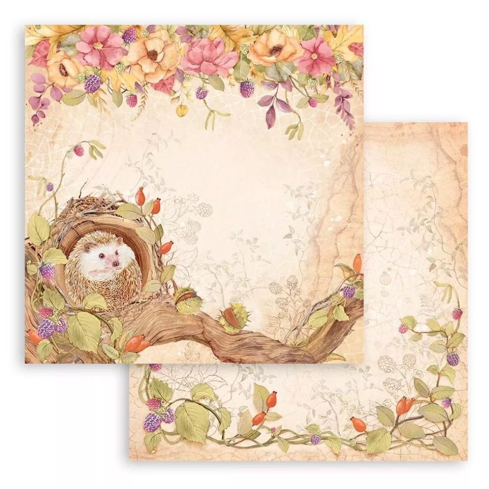 Block de cartulinas "Romantic Woodland” de 30.5x30.5 cm