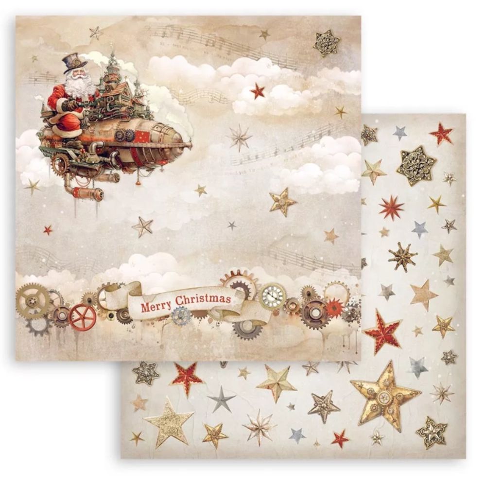 Block de cartulinas "Romantic Gear Up For Christmas" de 30.5x30.5 cm - Navidad
