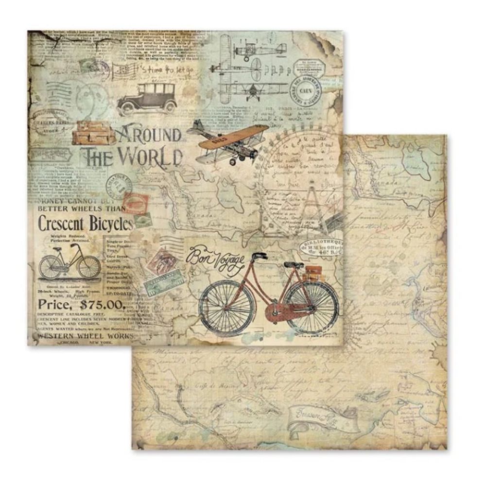 Block de cartulinas " Around The World” de 30.5x30.5 cm