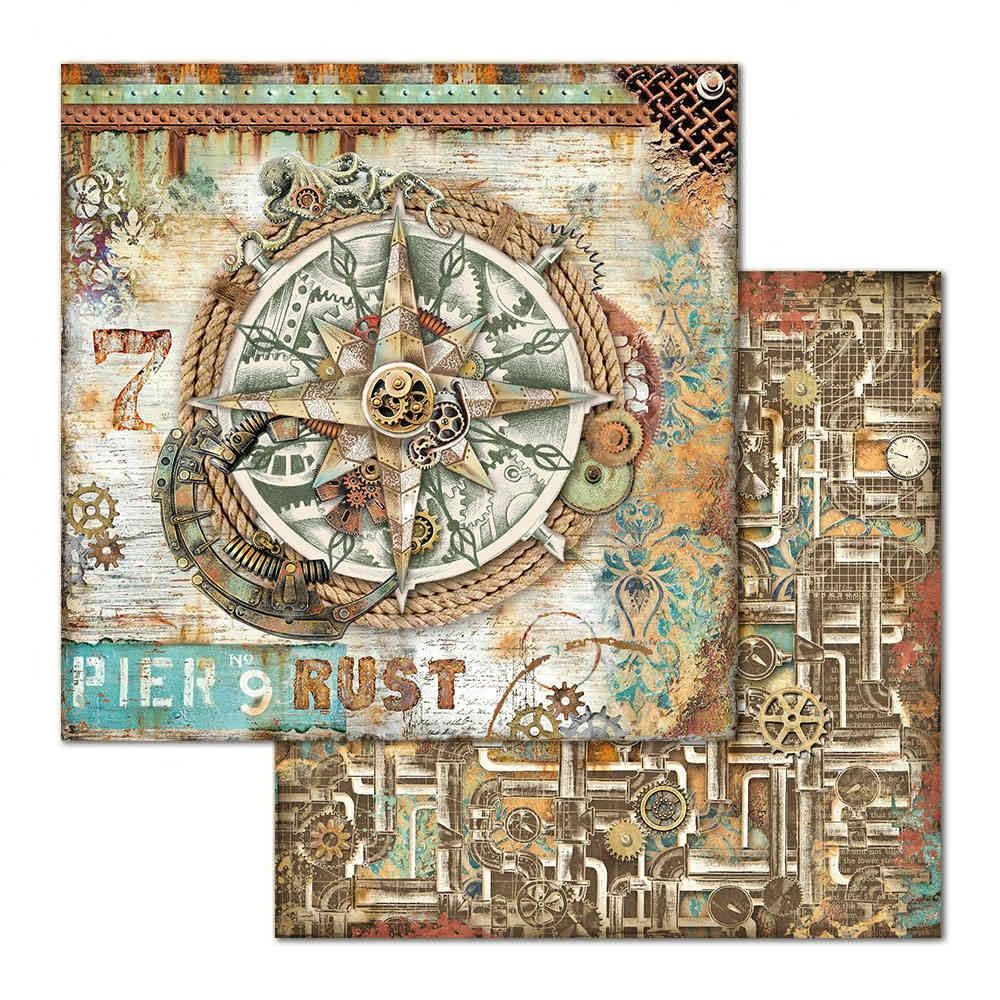 Block de cartulinas ''Mechanical Sea World'' de 30.5x30.5cm