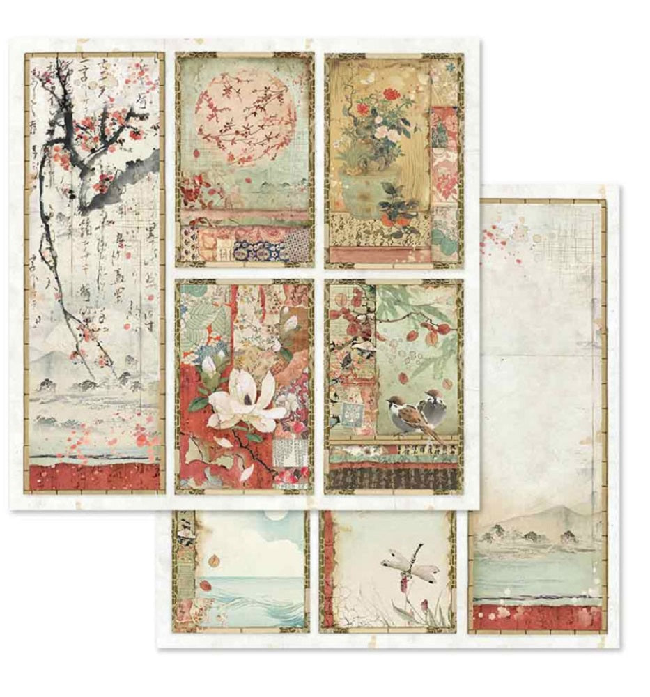 Block de cartulinas "Oriental Garden” de 20.3x20.3 cm (vista 3)