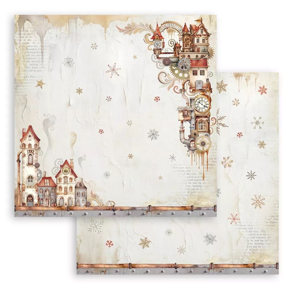 Block de cartulinas "Romantic Gear Up For Christmas" de 20.3x20.3cm - Navidad (vista 2)