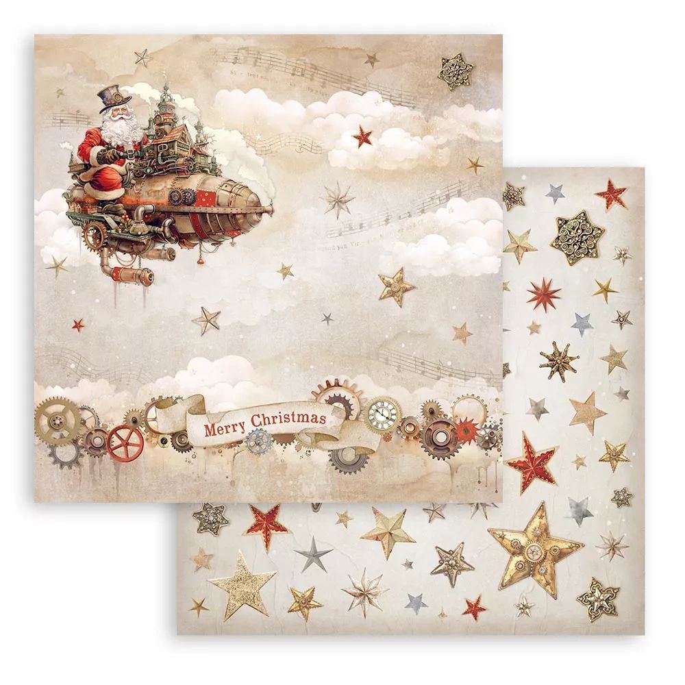 Block de cartulinas "Romantic Gear Up For Christmas" de 20.3x20.3cm - Navidad