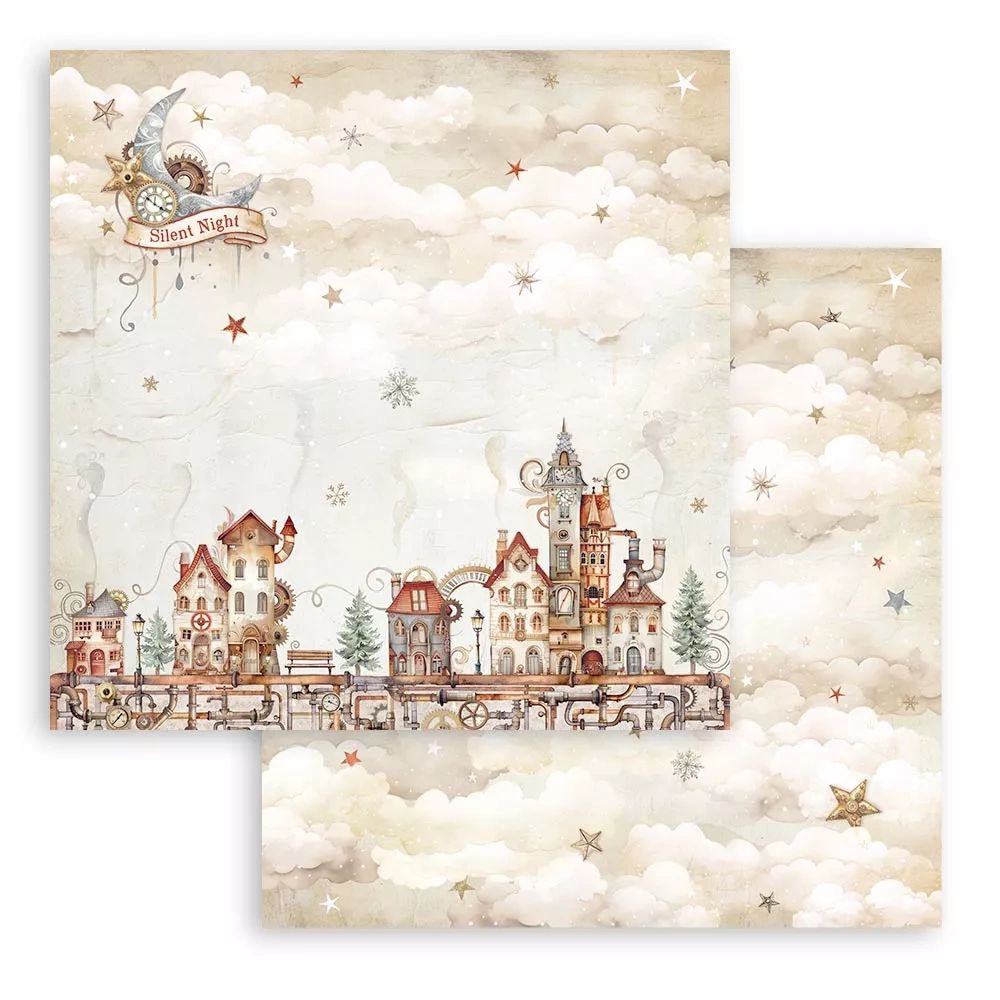 Block de cartulinas "Romantic Gear Up For Christmas" de 20.3x20.3cm - Navidad