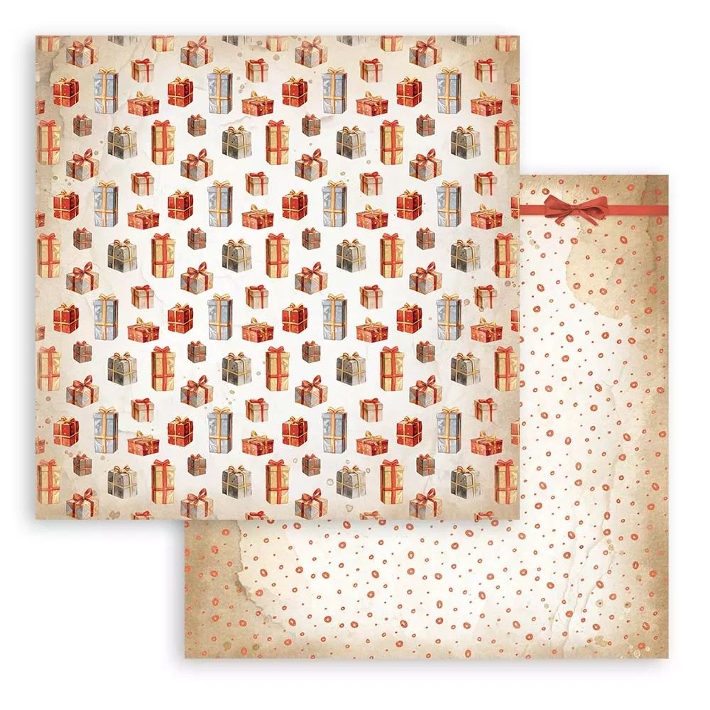 Block de cartulinas Fondos "Romantic Gear Up For Christmas" de 30.5x30.5 cm - Navidad