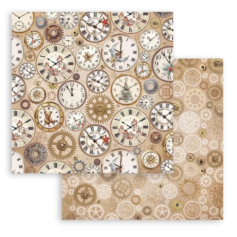 Block de cartulinas Fondos "Romantic Gear Up For Christmas" de 30.5x30.5 cm - Navidad (vista 2)