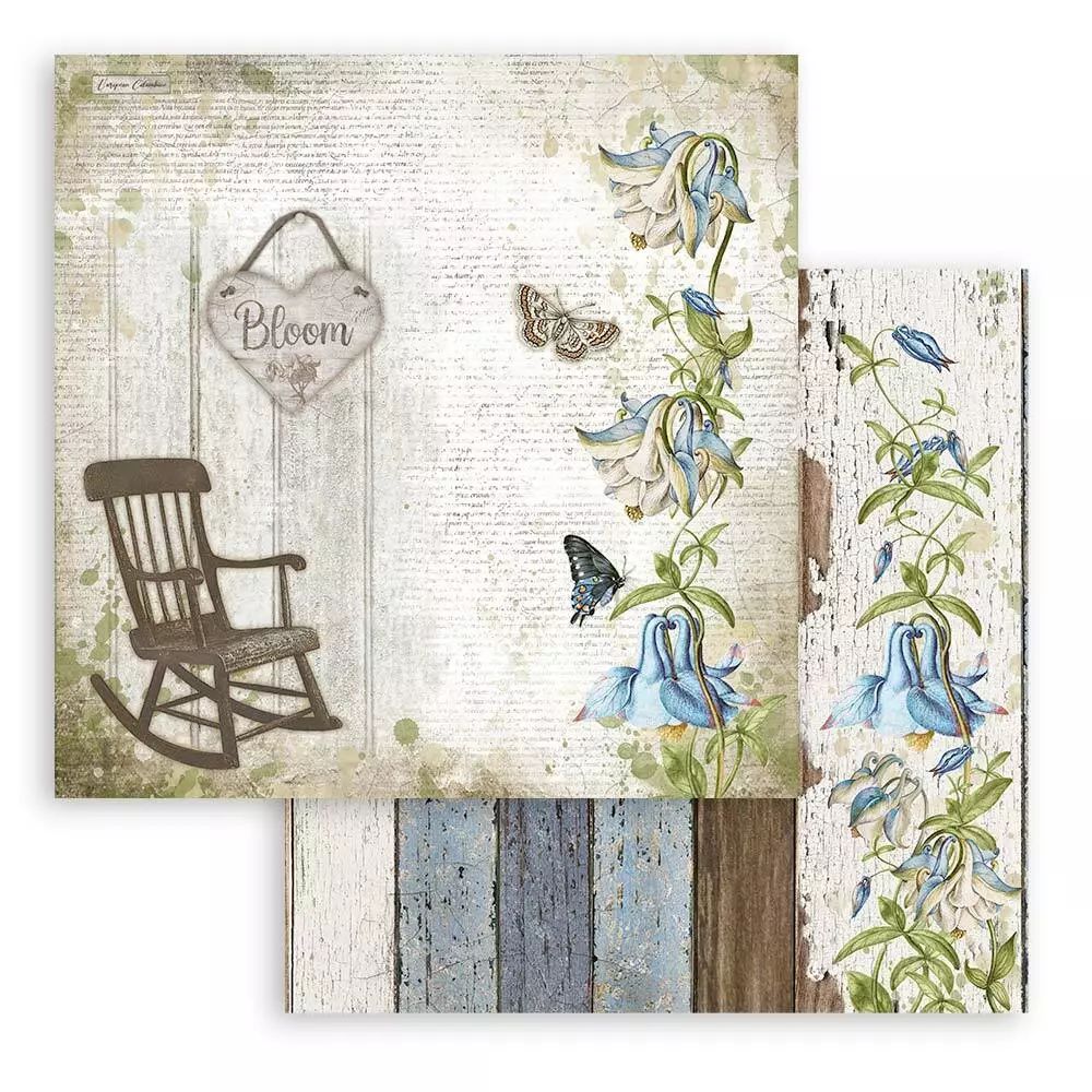 Block de cartulinas "Romantic Garden House” de 20.3x20.3 cm (vista 3)