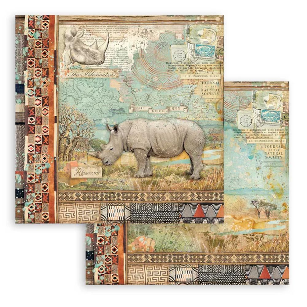 Block de cartulinas "Savana” de 20.3x20.3 cm
