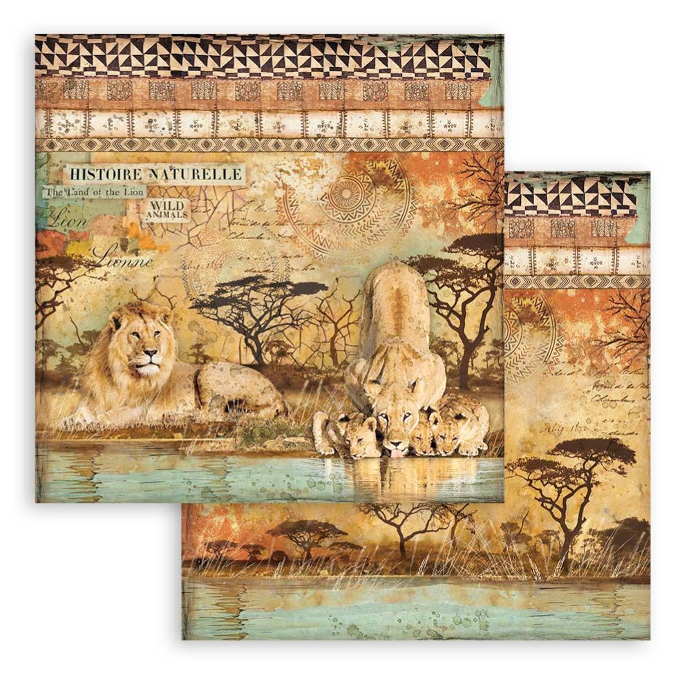 Block de cartulinas "Savana” de 20.3x20.3 cm