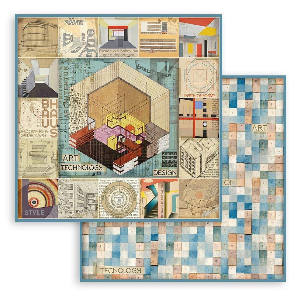 Block de cartulinas "Bauhaus” de 20.3x20.3 cm