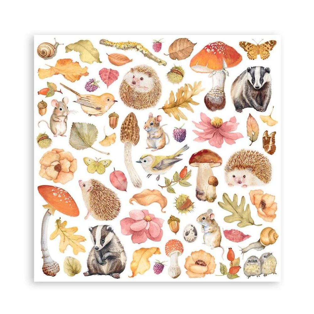 Block de cartulinas "Romantic Woodland” de 20.3x20.3 cm