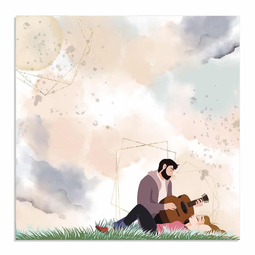 Block de cartulinas "Love Story” de 30.5x30.5cm