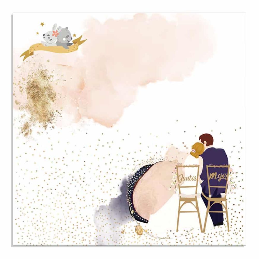 Block de cartulinas "Love Story” de 30.5x30.5cm