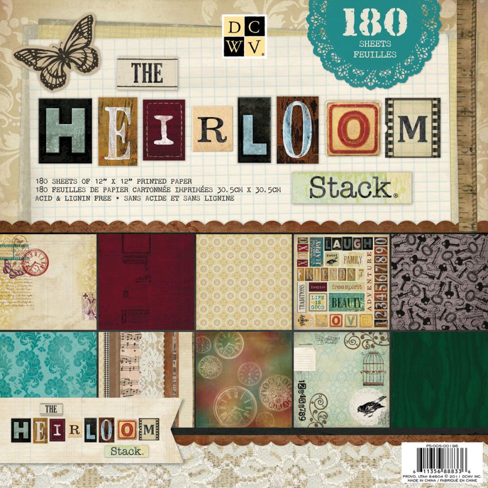 Block de Papel Heirloom de 30.5x30.5cm - 180 Hojas