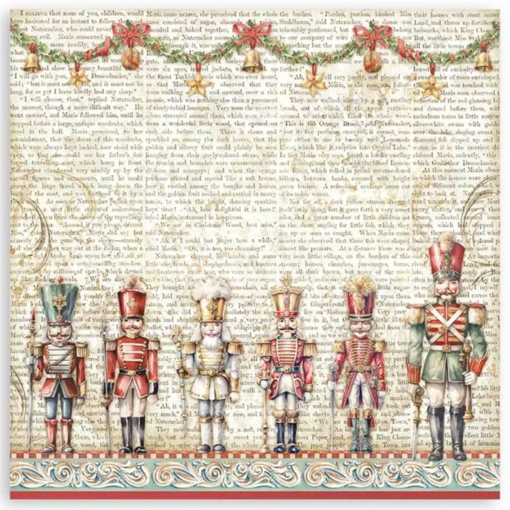Block de cartulinas "The Nutcracker" - Cascanueces de 30.5x30.5cm - 22Hj