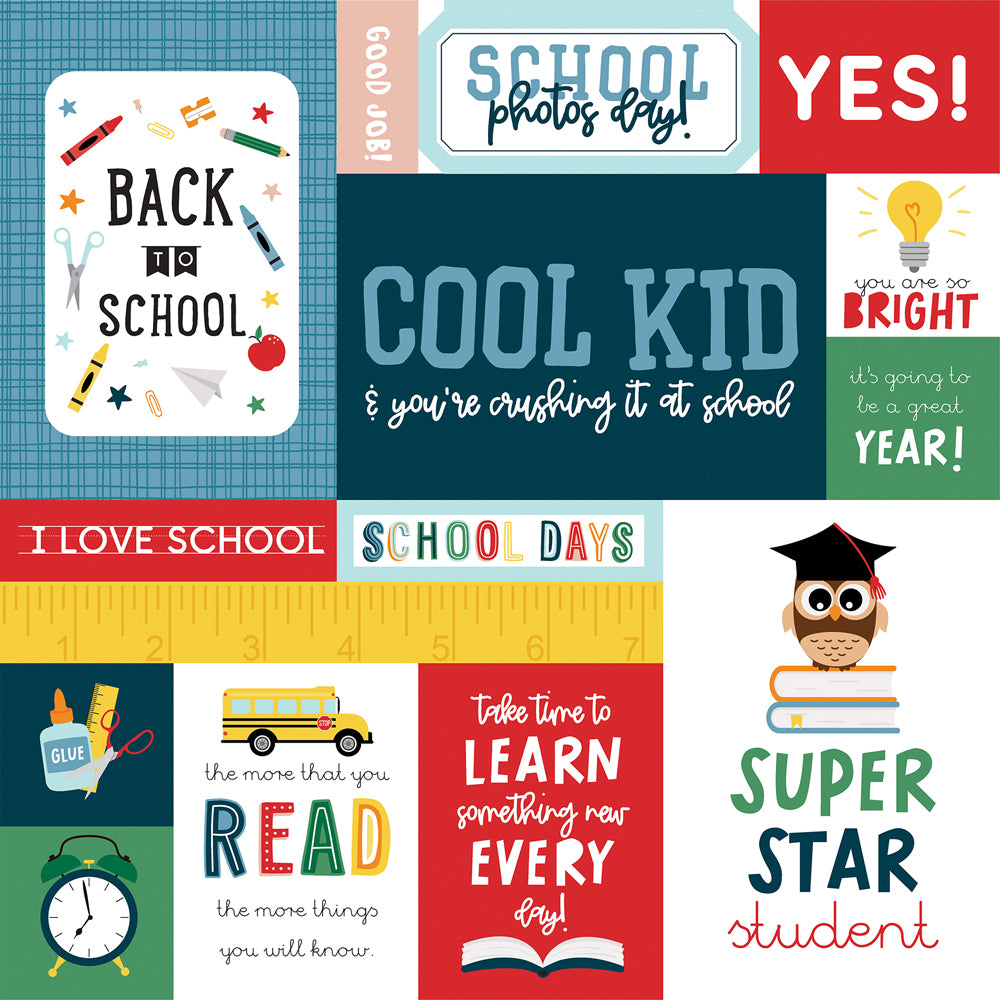 Pack de Cartulinas First Day Of School 30.48x30.48cm