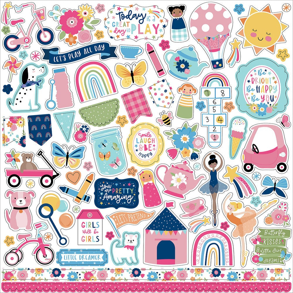 Pack de Cartulinas Play All Day Girl 30.48x30.48cm (vista 2)