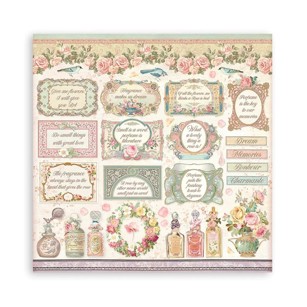 Block de cartulinas ''Rose Parfum'' 30.5x30.5cm