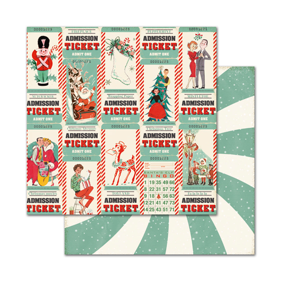 Pack de Cartulinas Merry Little Christmas 30.5x30.5cm