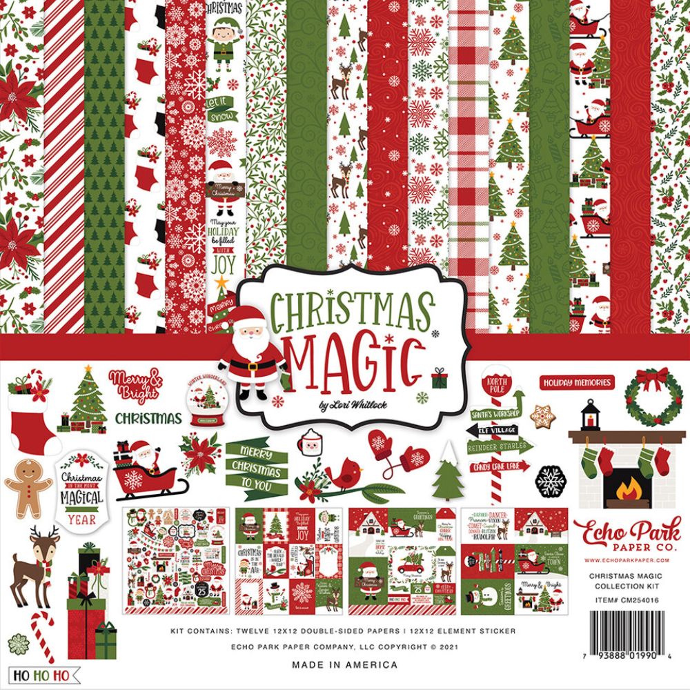 Pack de Cartulinas Christmas Magic 30.48x30.48cm