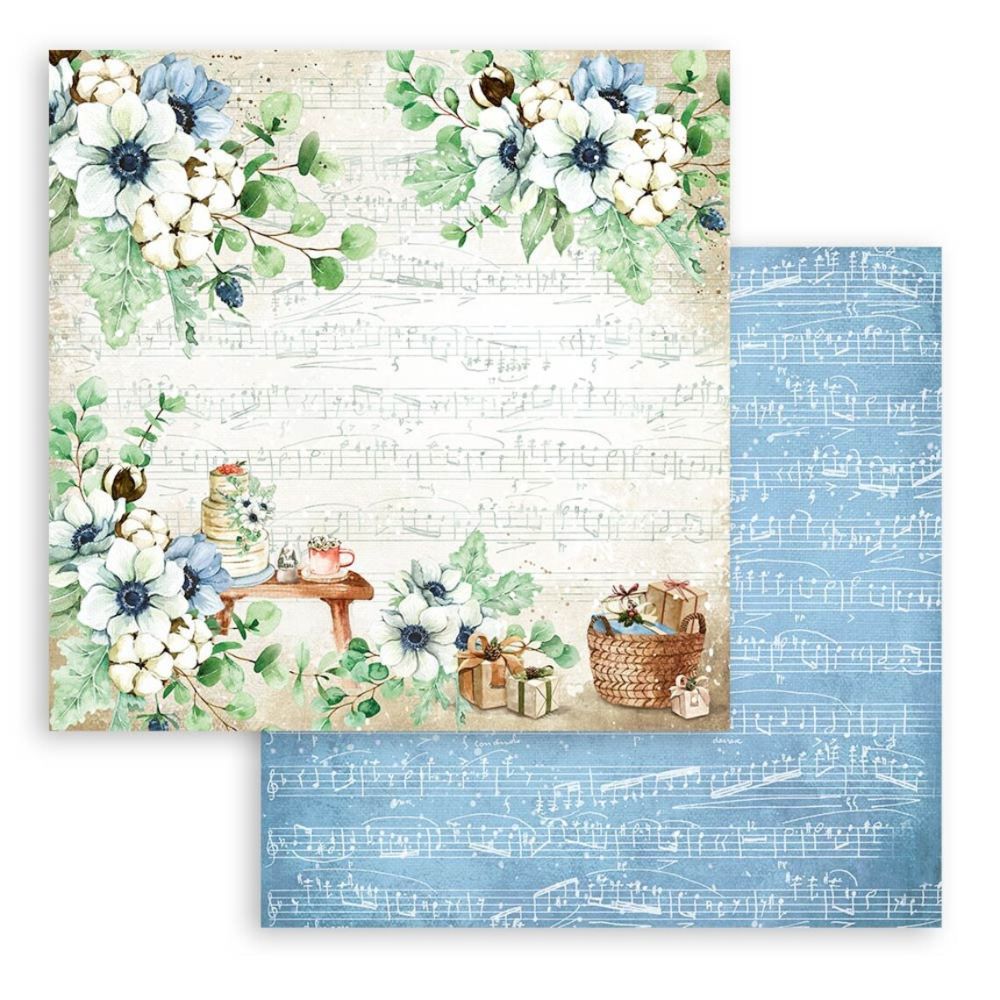 Block de cartulinas "Romantic Cozy Winter” de 30.5x30.5 cm