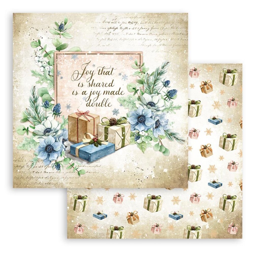 Block de cartulinas "Romantic Cozy Winter” de 30.5x30.5 cm