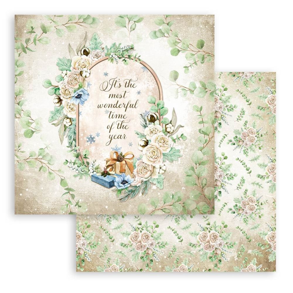 Block de cartulinas "Romantic Cozy Winter” de 30.5x30.5 cm