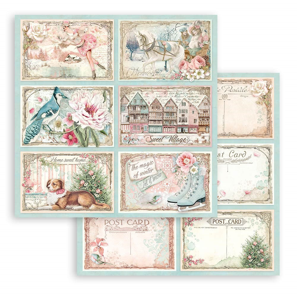 Block de cartulinas "Sweet Winter” de 30.5x30.5 cm