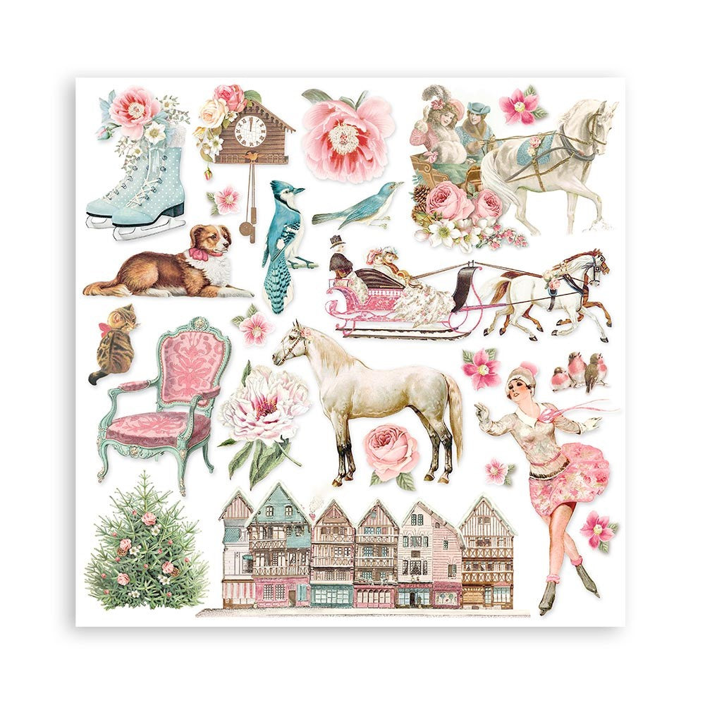 Block de cartulinas "Sweet Winter” de 30.5x30.5 cm