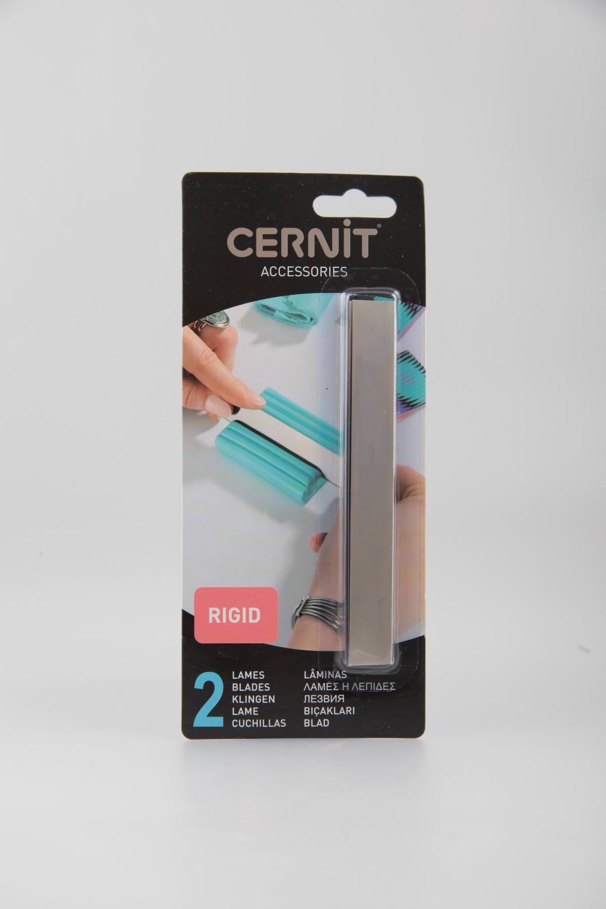 Cernit set de 2 cuchillas rígidas con protector para arcilla polimérica
