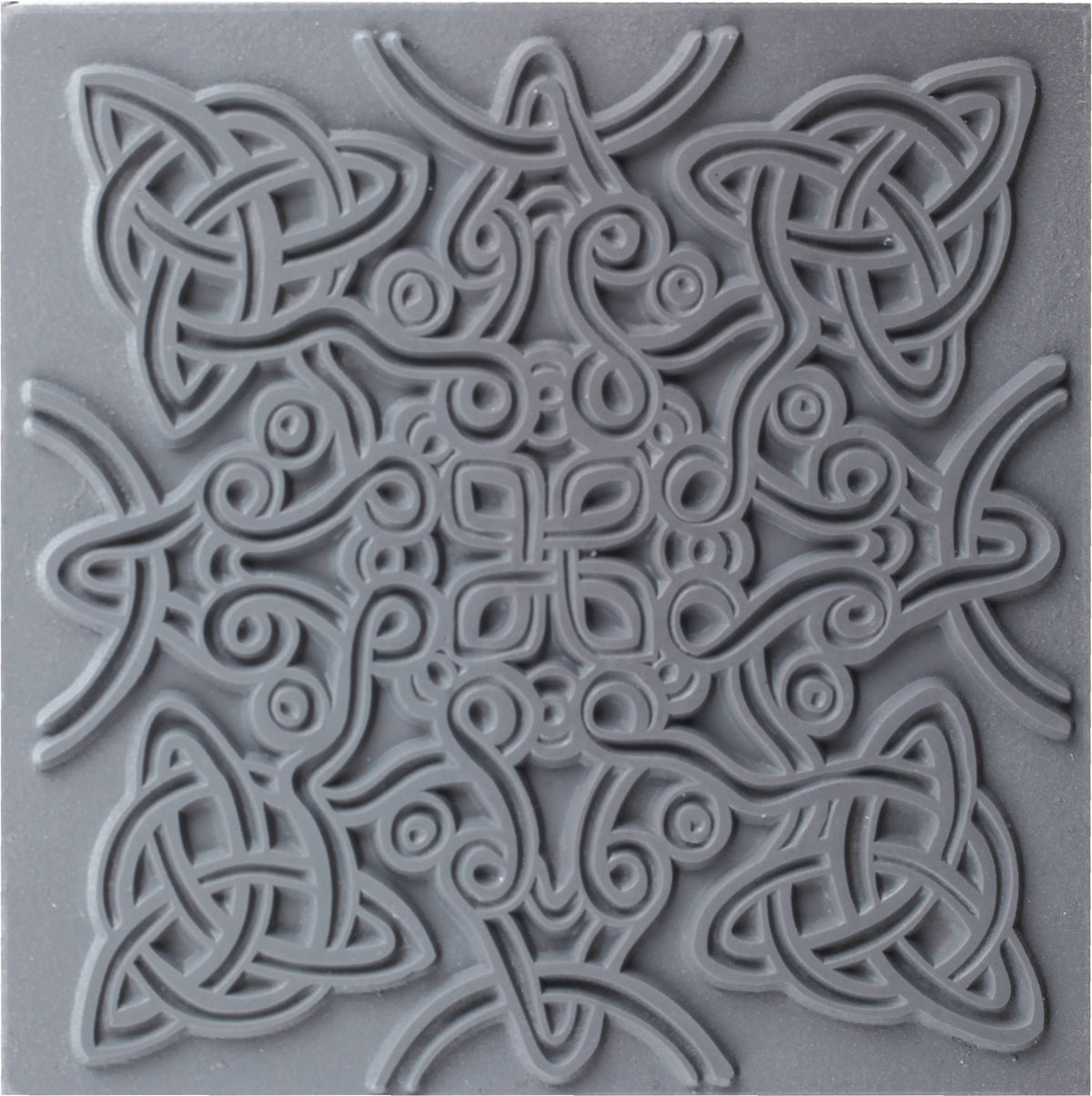 Placa de textura Cernit Nudo Celta para arcilla polimérica – 9x9 cm