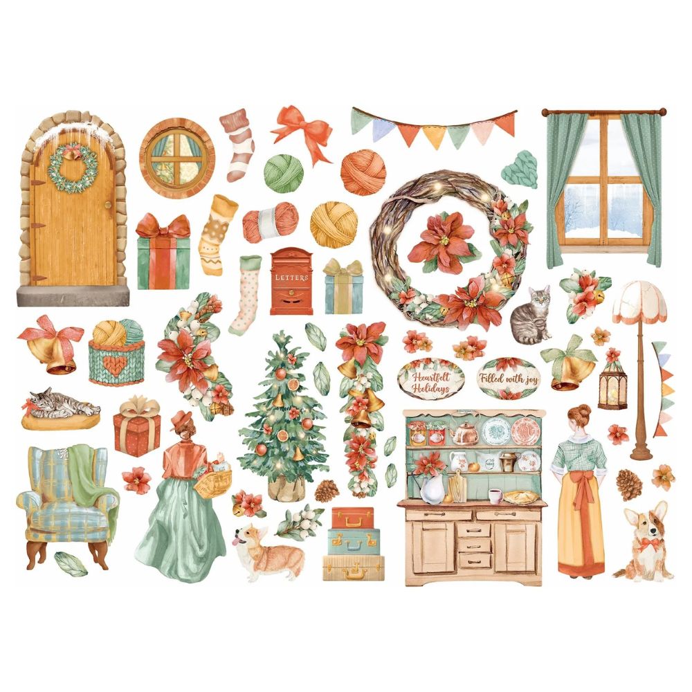 Die Cuts Romantic All Around Xmas - Navidad