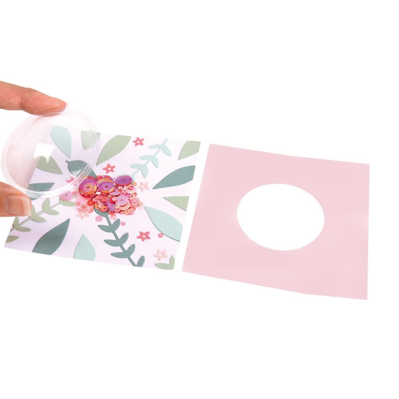 Domos Shaker Círculos 5.08cm - 8 piezas