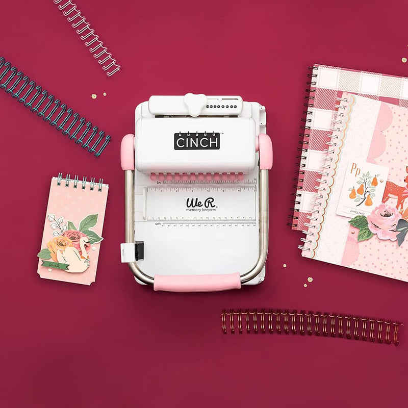 Encuadernadora Cinch: Agujeros cuadrados - Rosado Pastel