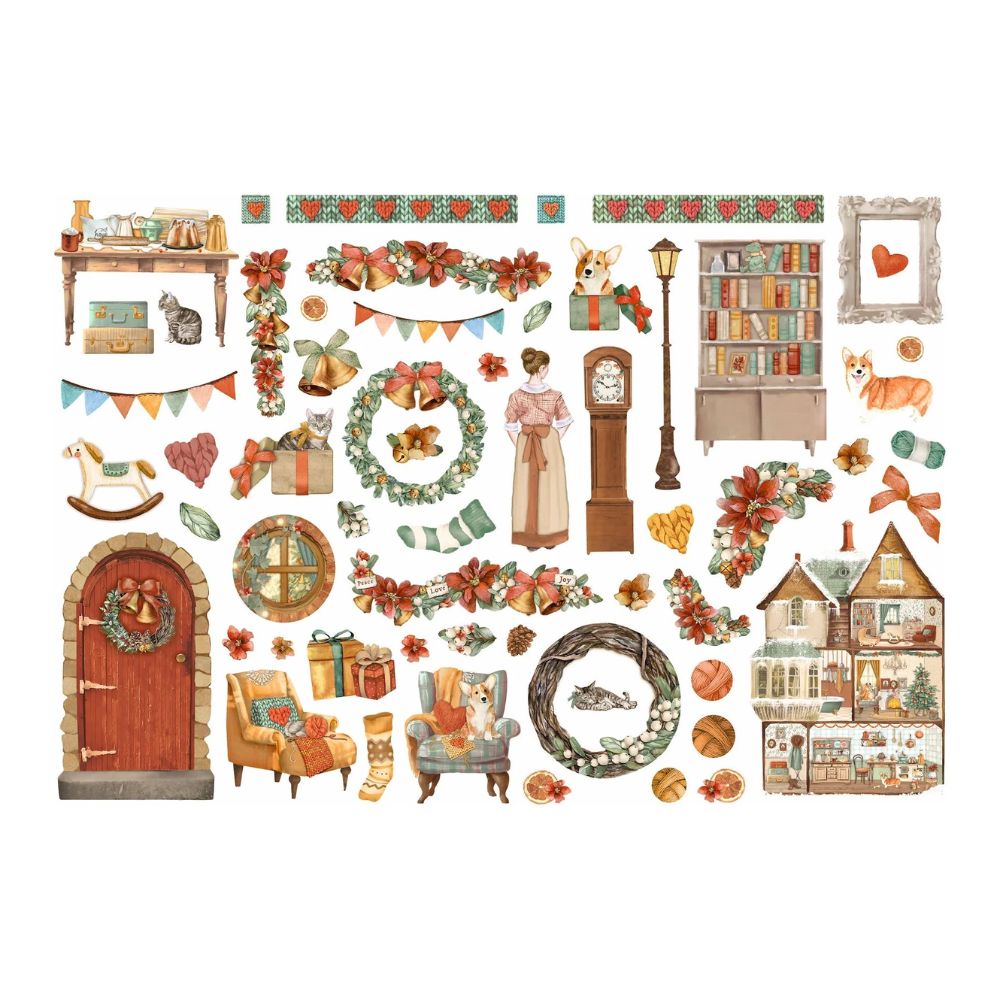 Ephemera Romantic All Around Xmas - Navidad
