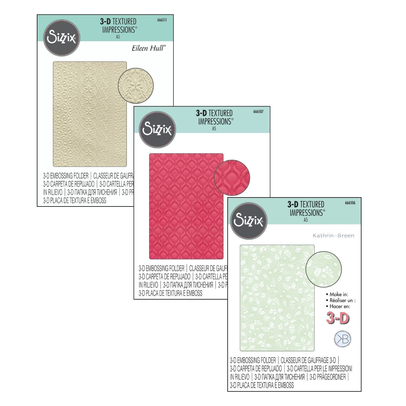 Folder de Embossing 3D Tamaño: A5