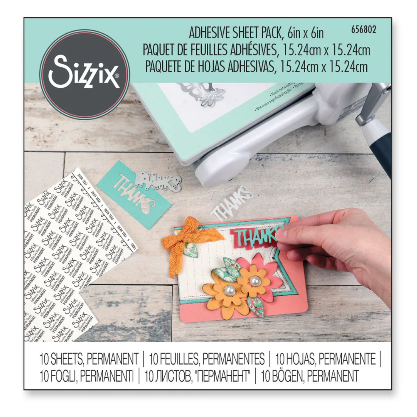Hojas Adhesivas 15.24x15.24cm - 10 Hojas