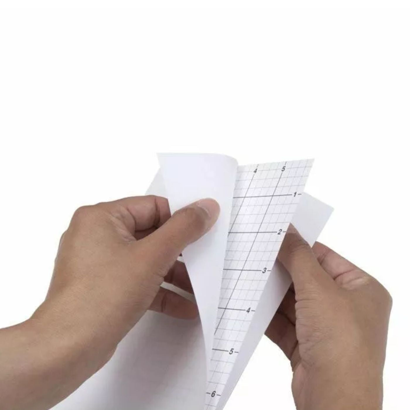 Hojas Adhesivas Cuadriculadas 15.24x21.59cm - 05 Hojas