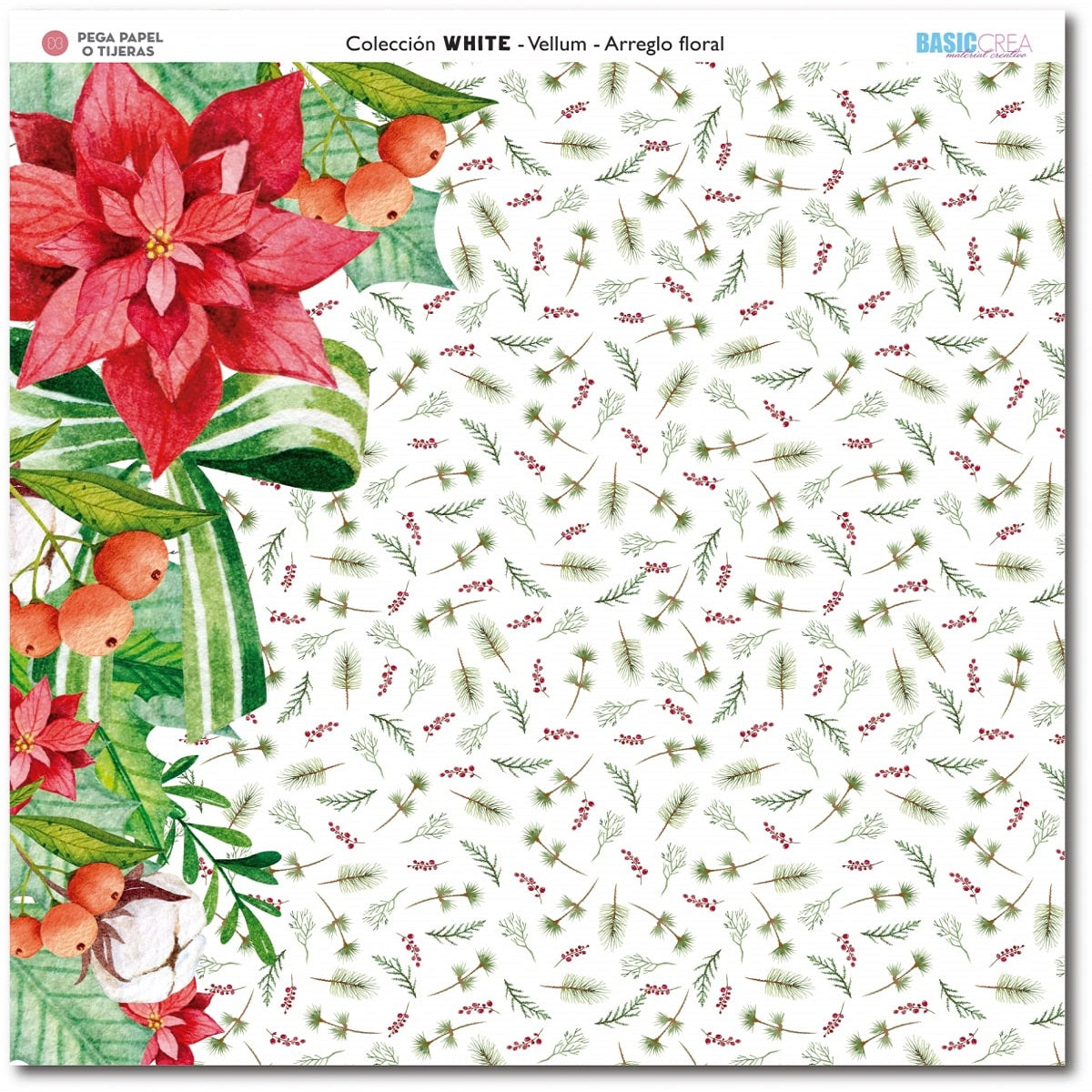 Pack Papel Vegetal White - Navidad
