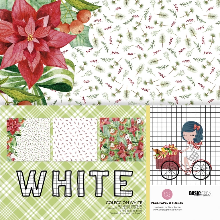 Pack Papel Vegetal White - Navidad