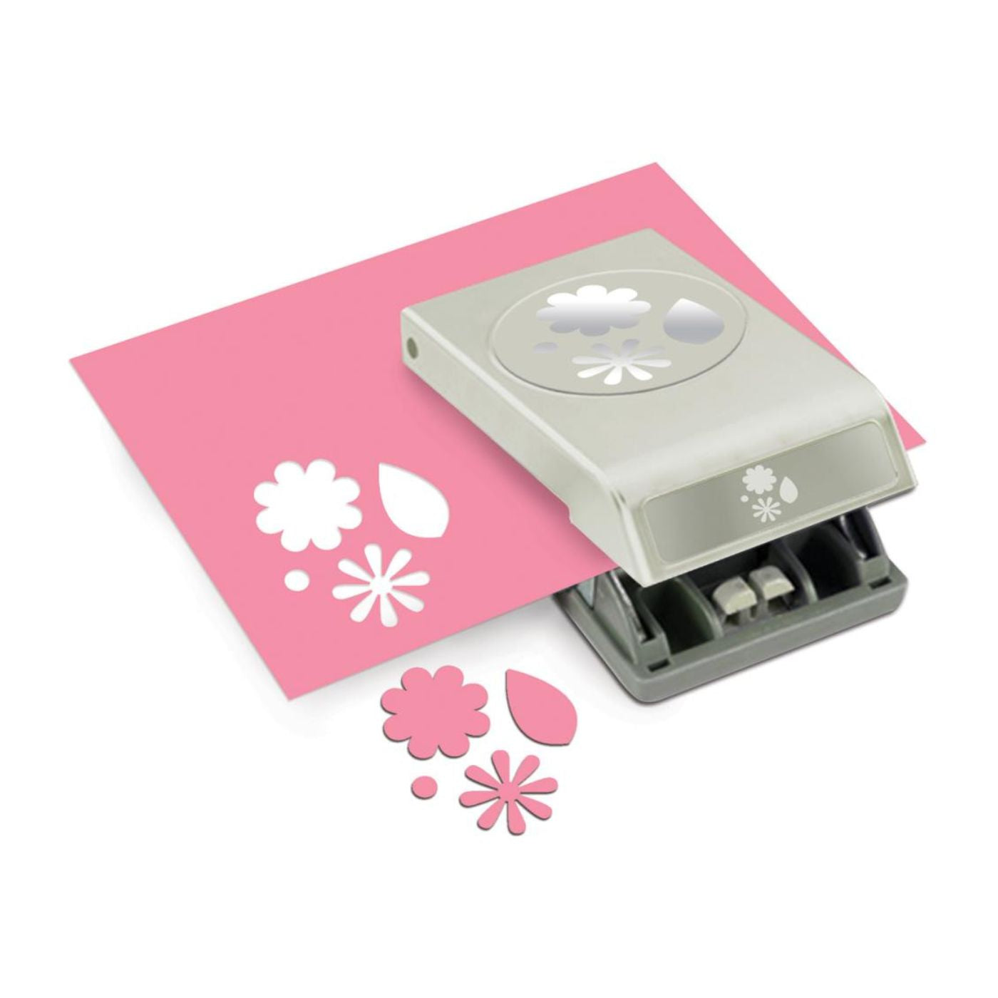 Perforadora Grande Flores y Hojas