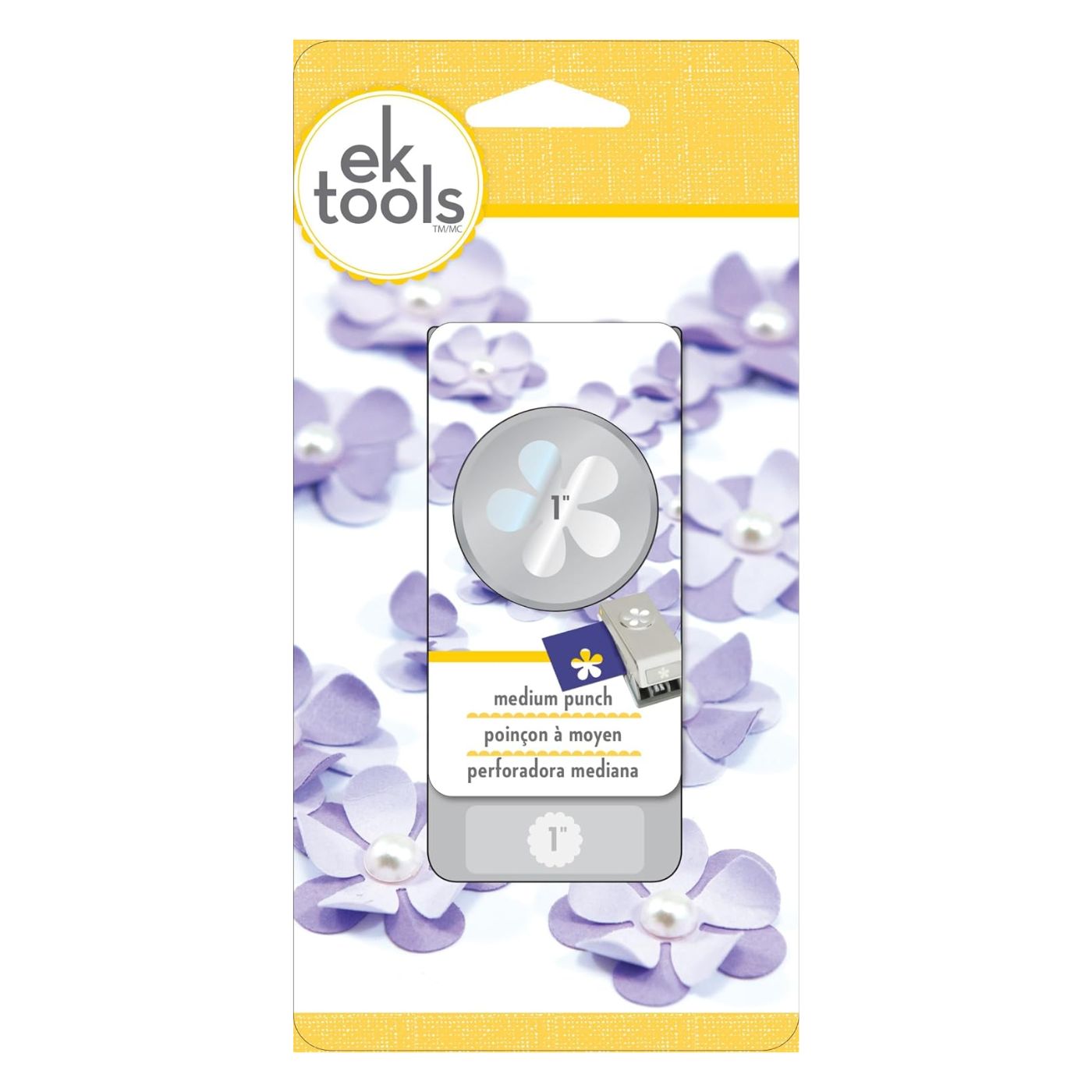 Perforadora Mediana Flores Retro