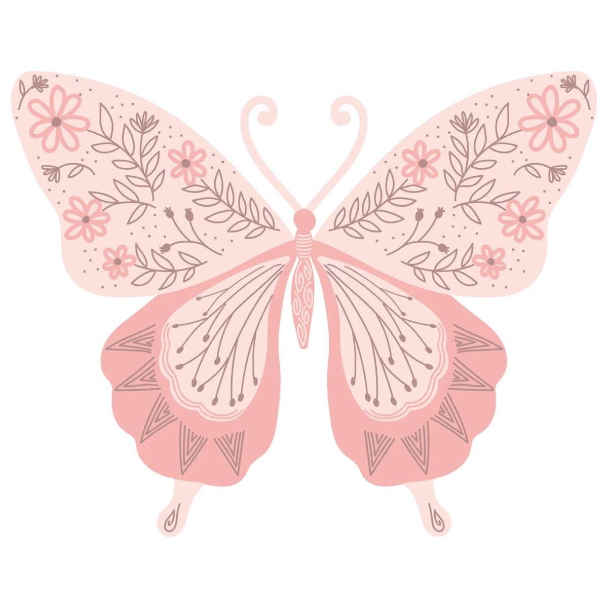 Sellos Clear en capas Mariposa
