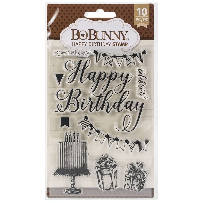 Sellos Clear Happy Birthday