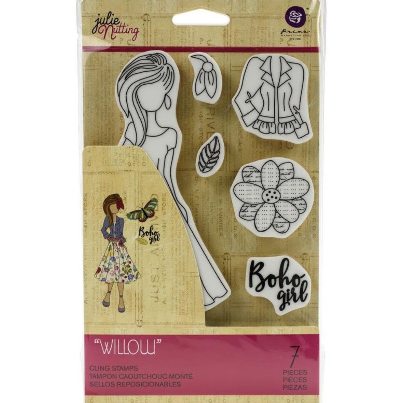 Sellos Rubber Muñeca Willow de Julie Nutting