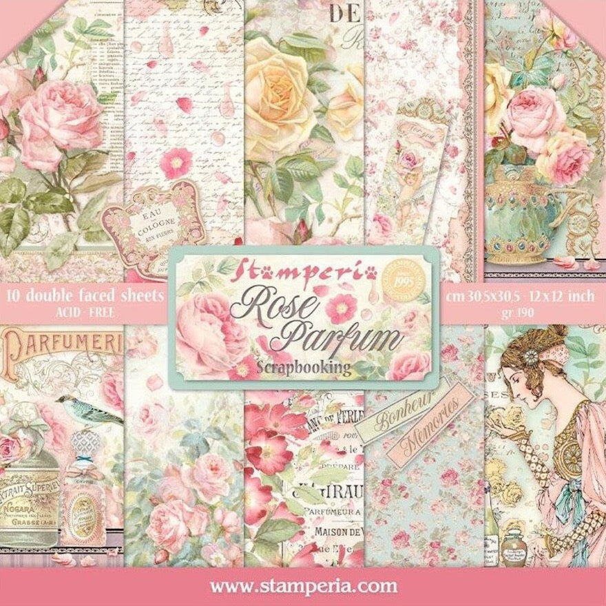 Block de cartulinas ''Rose Parfum'' 30.5x30.5cm