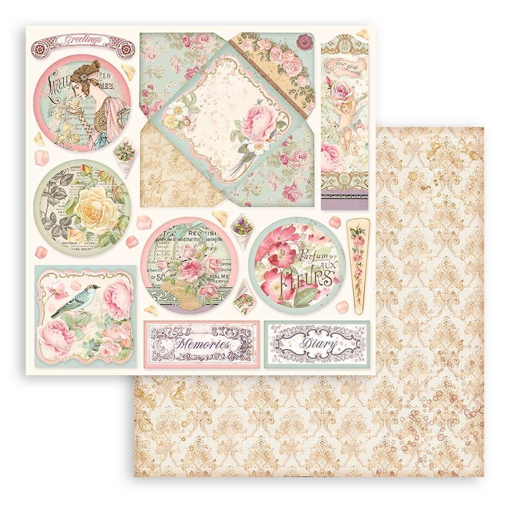 Block de cartulinas ''Rose Parfum'' 30.5x30.5cm