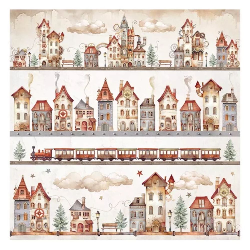 Set de Telas decorativas Poliéster Romantic Gear Up For Christmas 30x30cm - Navidad