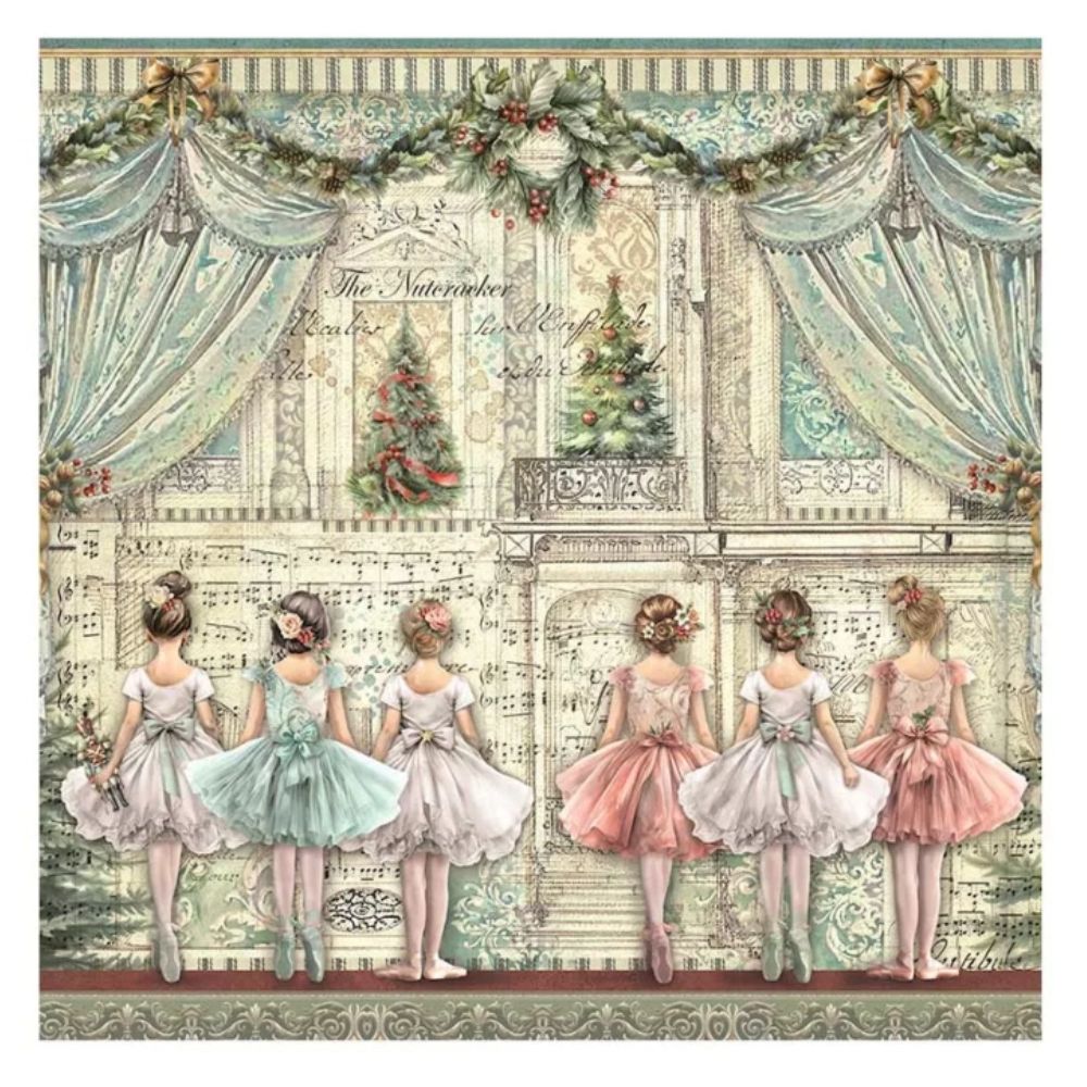 Set de Telas decorativas Poliéster The Nutcracker 30x30cm - Navidad (vista 5)