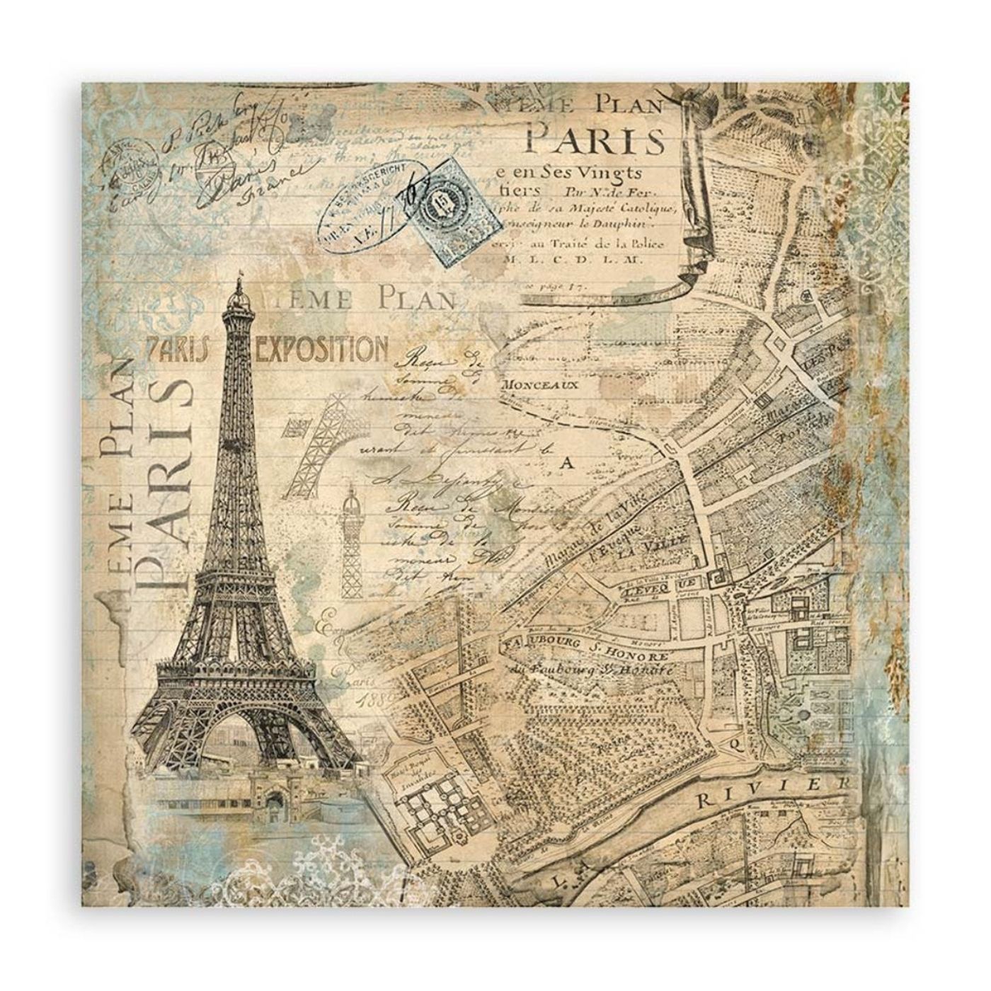 Set de Telas decorativas Poliéster Around The World 30x30cm
